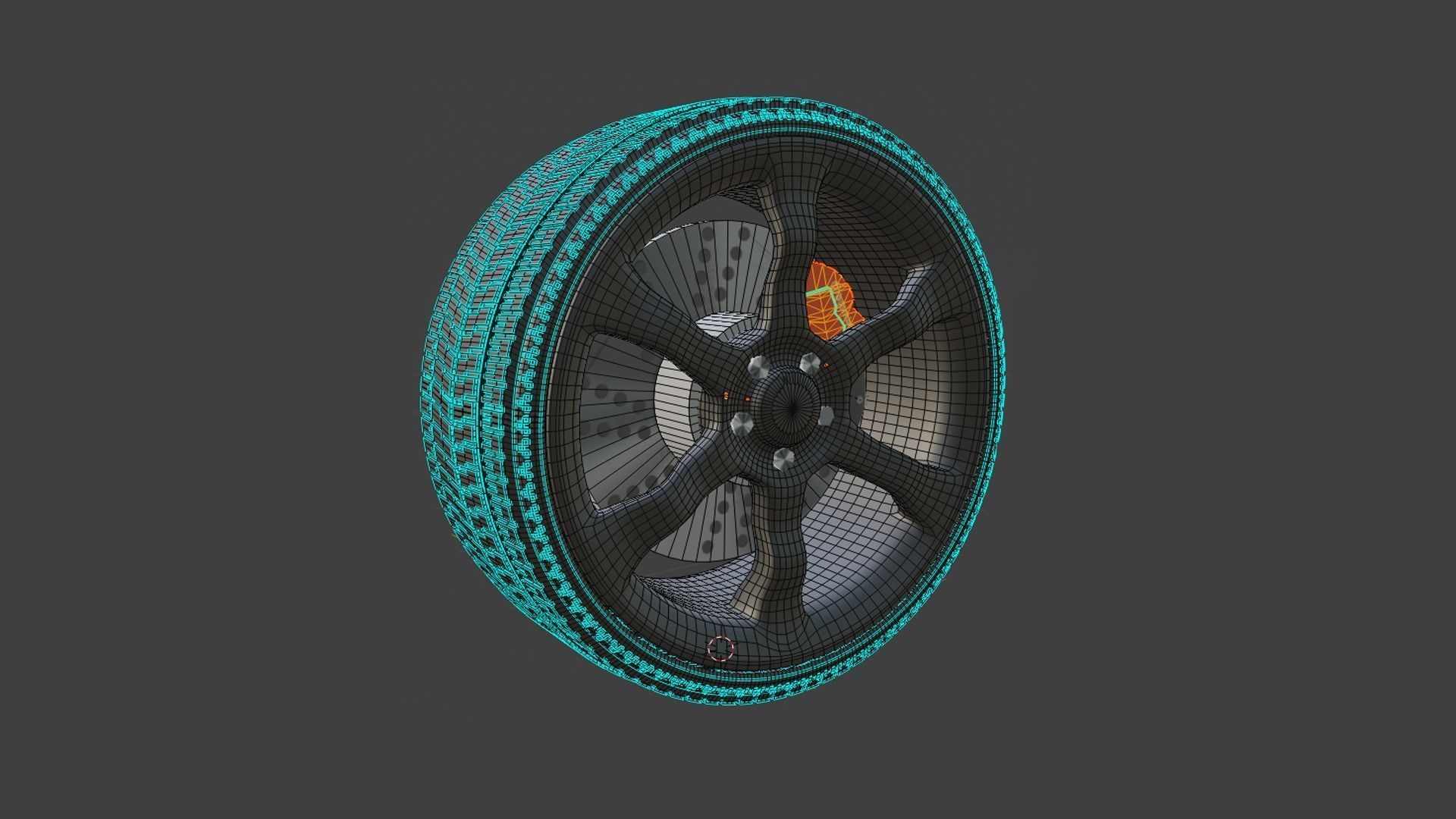 Tire Rim 3D model_4