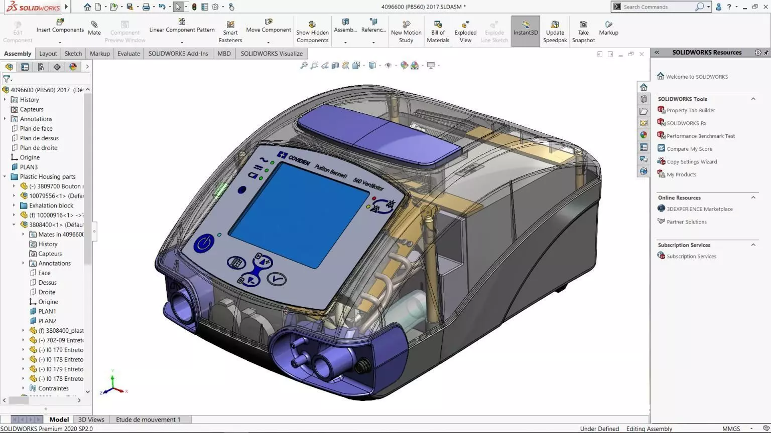 documentation plans and 3D CAD models for  Medtronic PB560 Fan Free 3D model_0