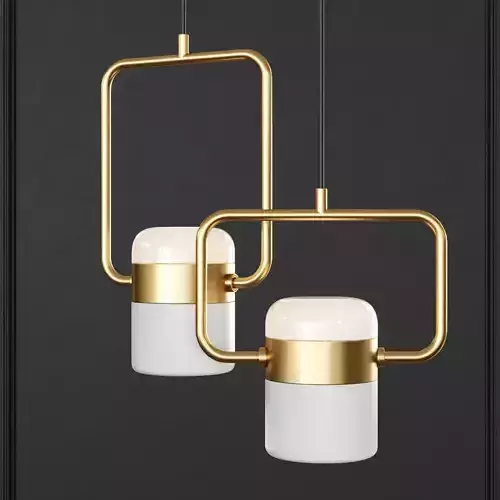 Lampatron FIREFLY Pendant light Brass and White