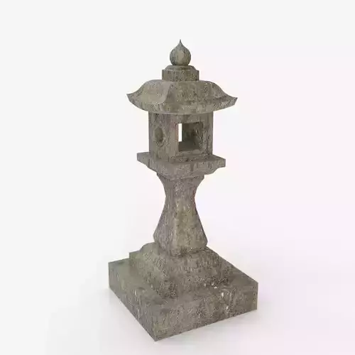 Japanese Stone Lantern Curved - Japan Collection