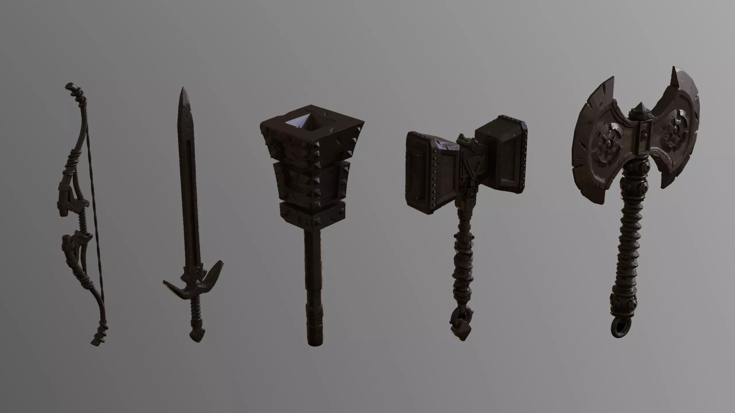 MEDIEVAL WEAPONS PACK 3D model_0