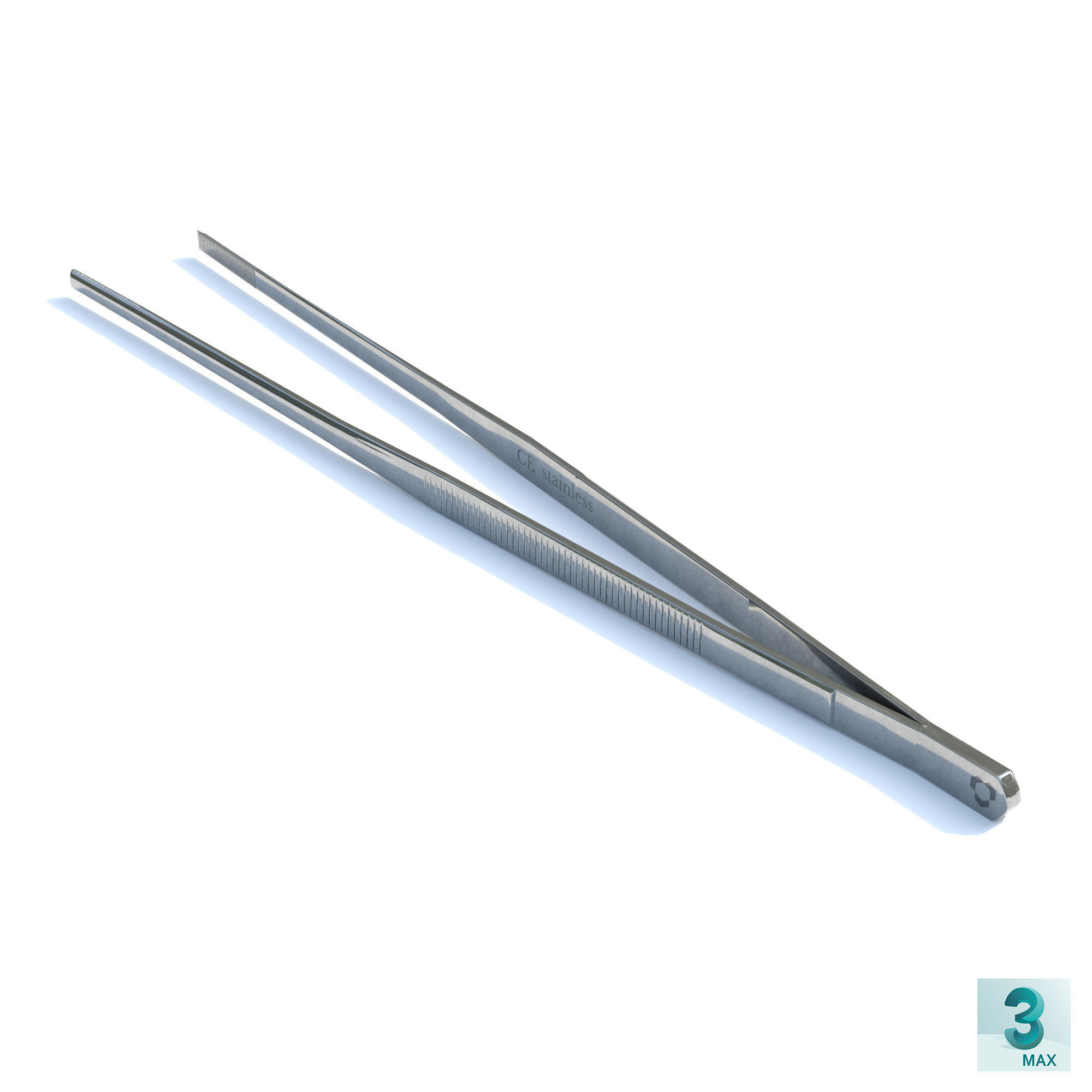 Tweezers PBR RIGED Low-poly 3D model_7