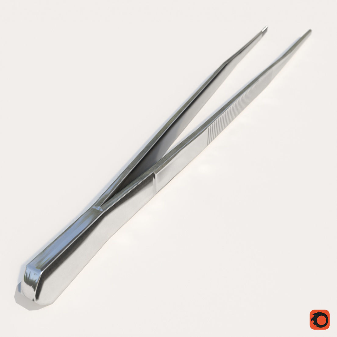 Tweezers PBR RIGED Low-poly 3D model_3
