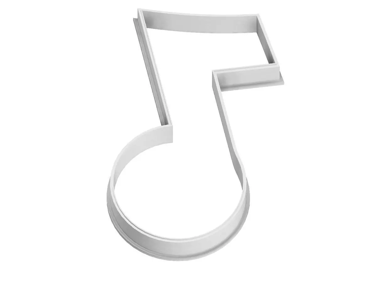 0078 Note 2 cookie cutter 3D print model_0