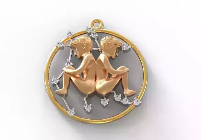 Gemini stars 3D print model