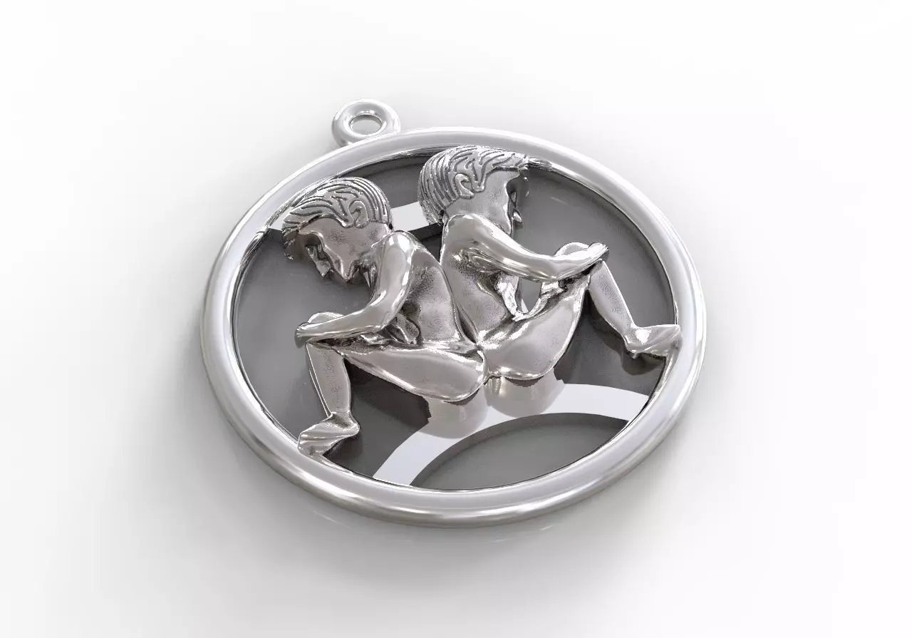 Gemini symbol 3D print model