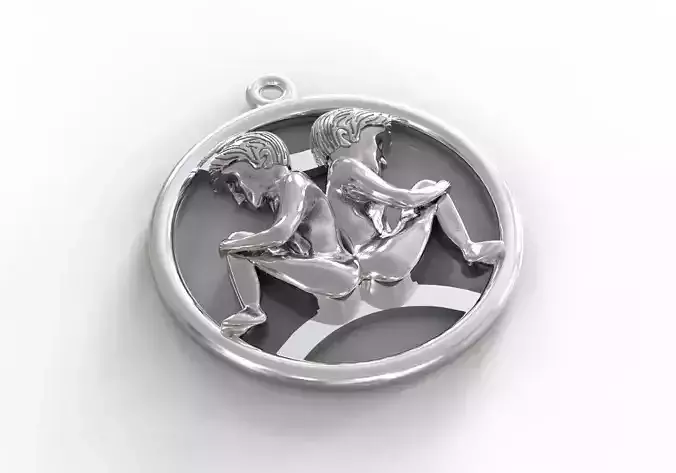 Gemini symbol 3D print model