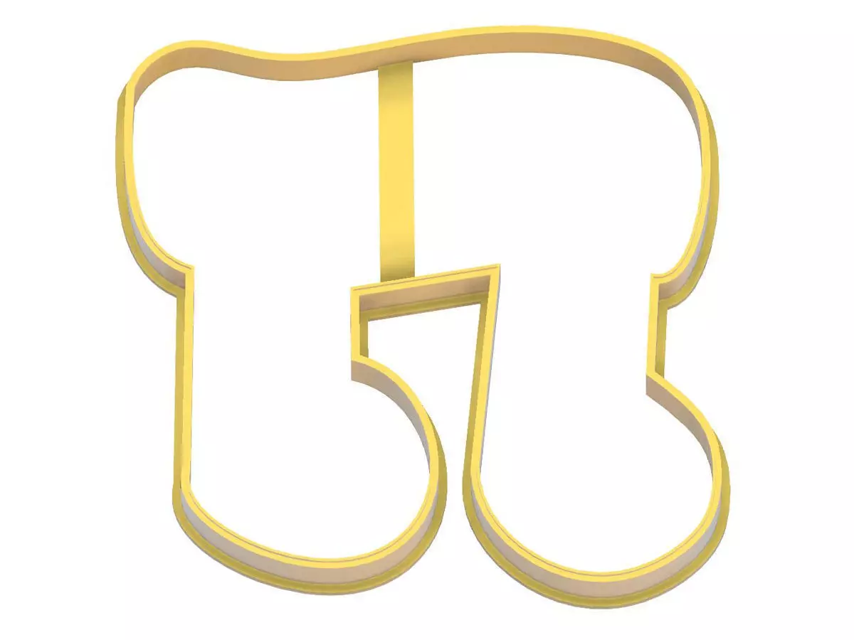 0080 Note 3 cookie cutter 3D print model_0