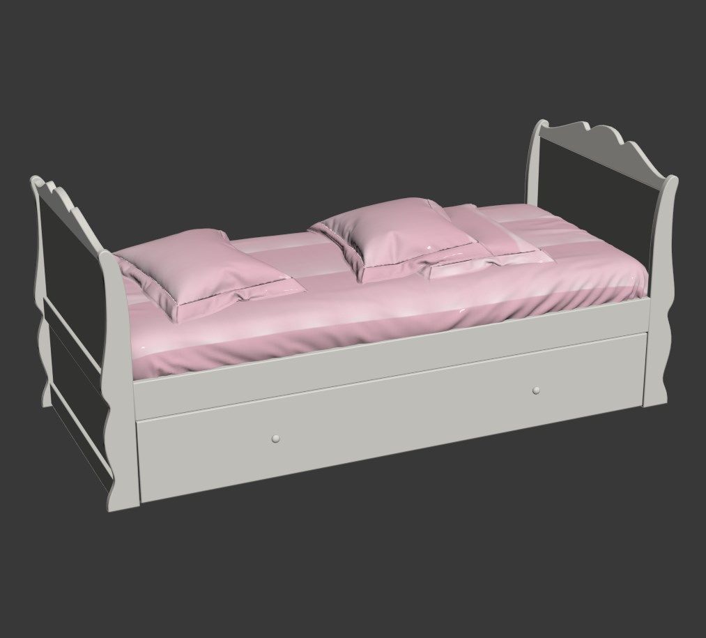 Classic room 3D model_1