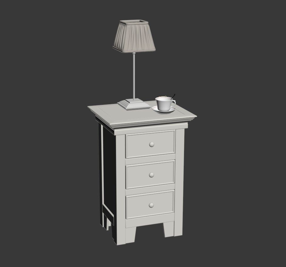 Classic room 3D model_5