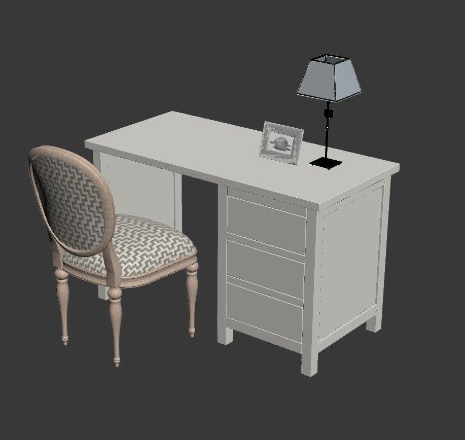 Classic room 3D model_3