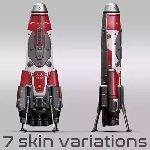 Space Shuttle with additional skins 3D model