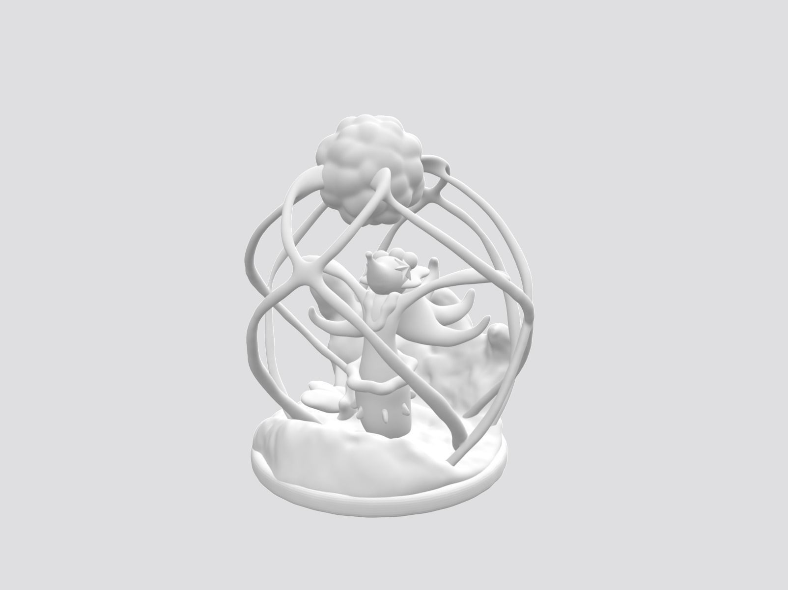 Pokemon - Primarina diorama 3D print model_2