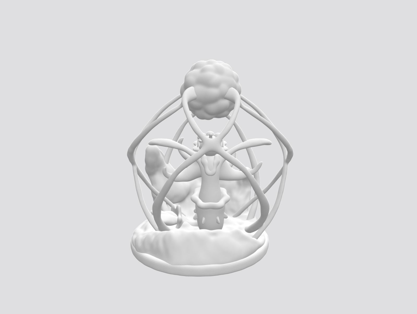 Pokemon - Primarina diorama 3D print model_1