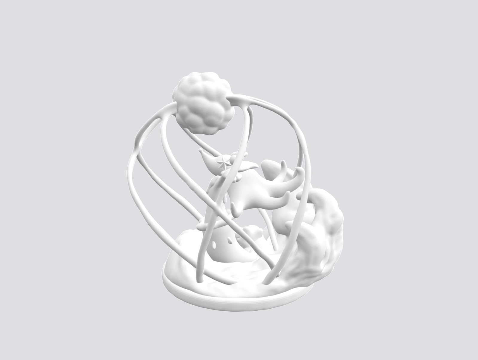 Pokemon - Primarina diorama 3D print model_3