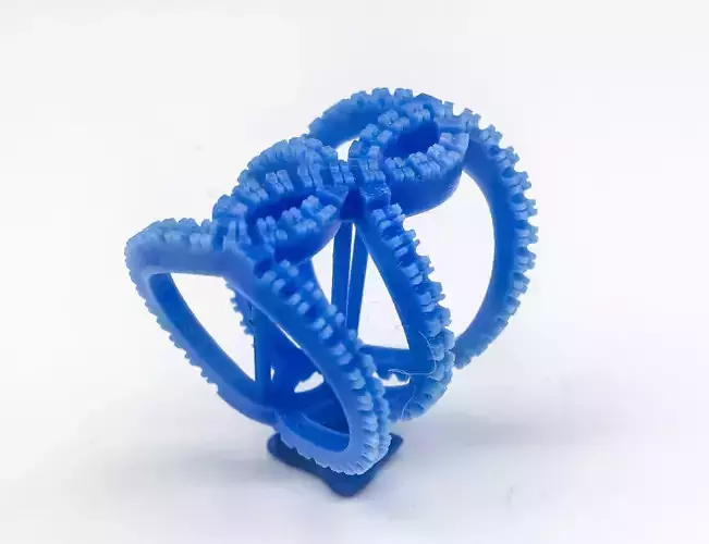 Multi band ring 3D print model anello intreccio