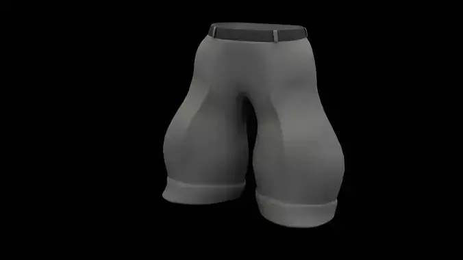 Game ready low poly trouser pants