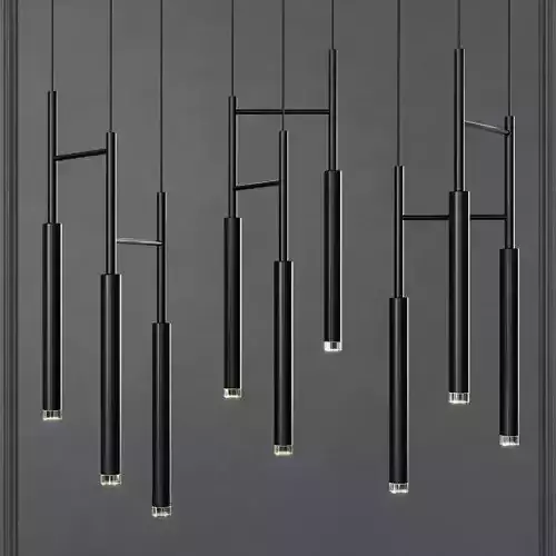 Grok CANDLE Triplex LED Pendant Black