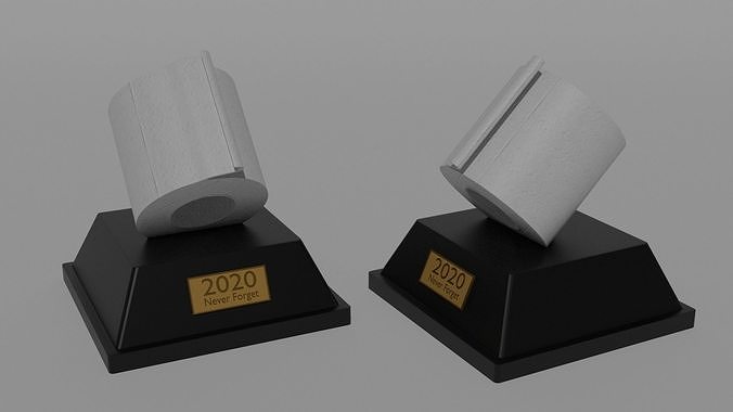 2020 Covid-19 Toilet Paper Statue 3D print model