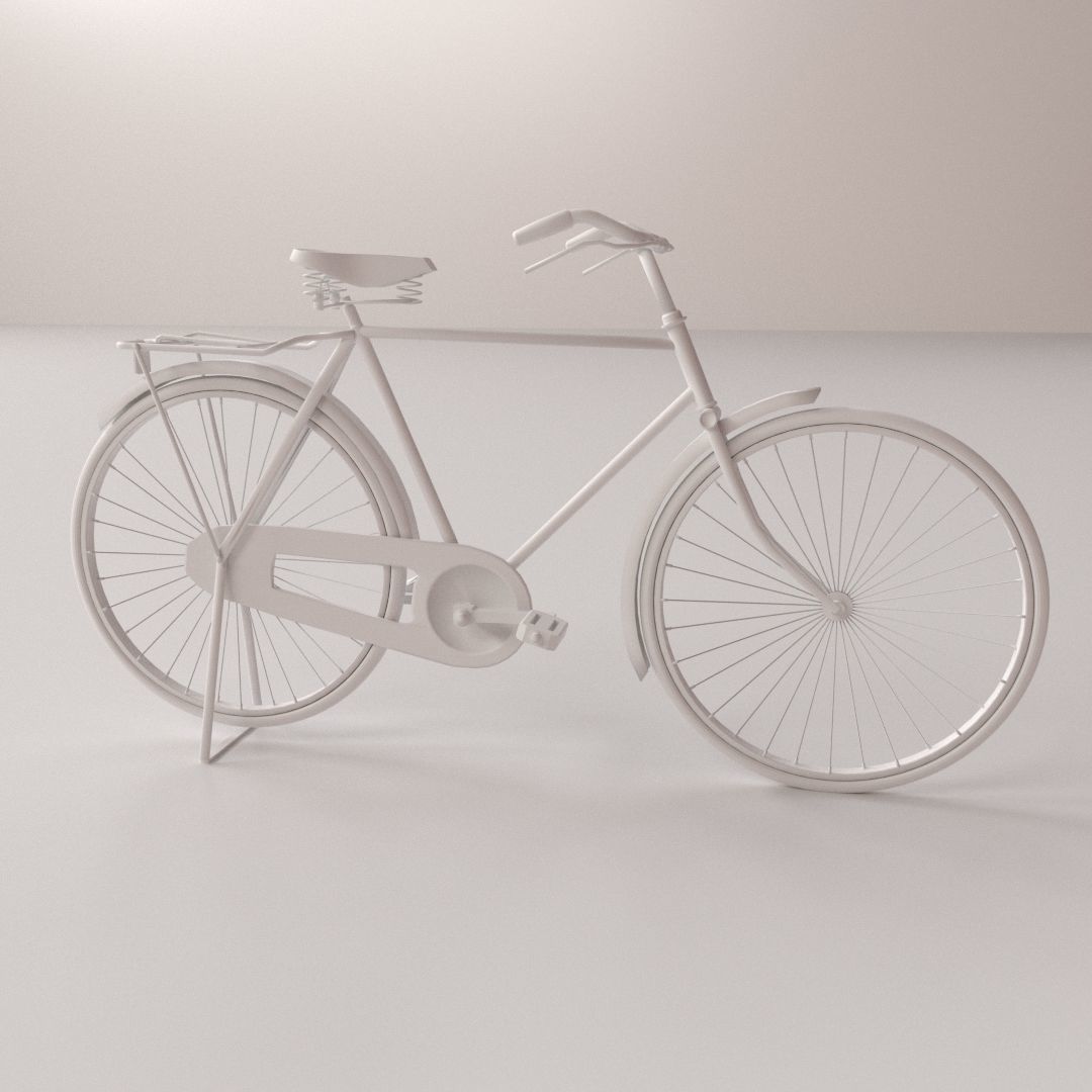 Bicycle vintage 3D model_3