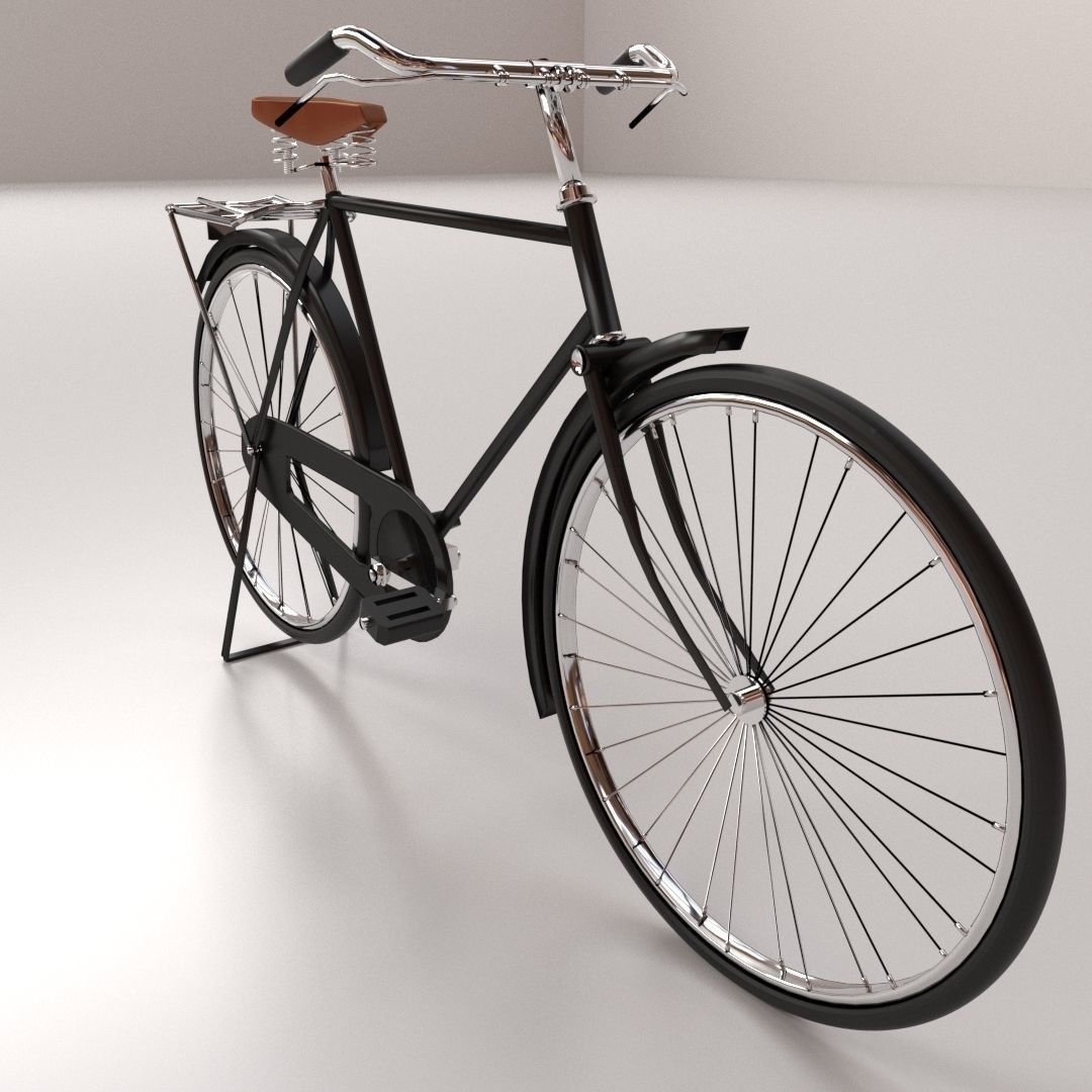 Bicycle vintage 3D model_1