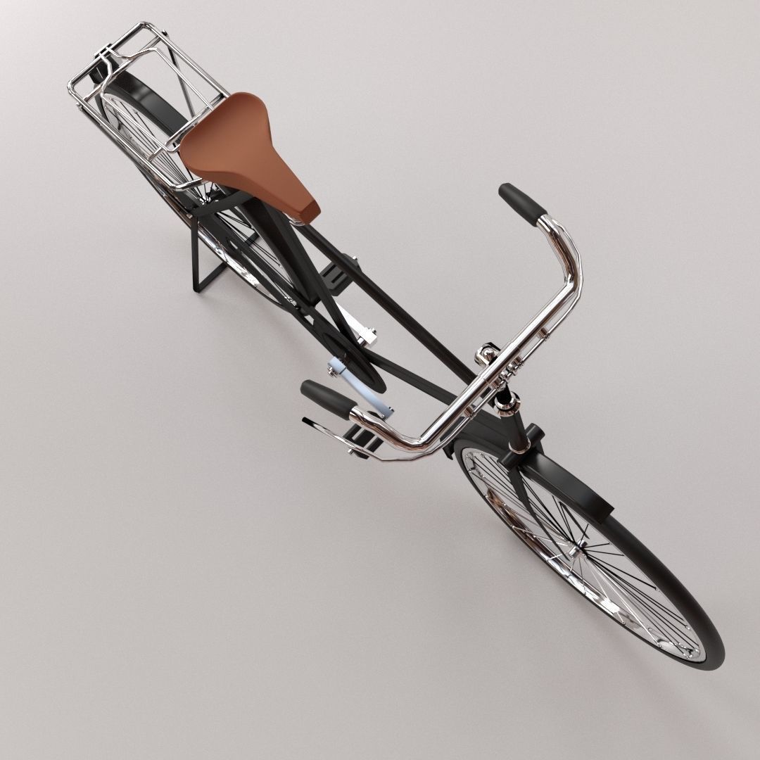 Bicycle vintage 3D model_2