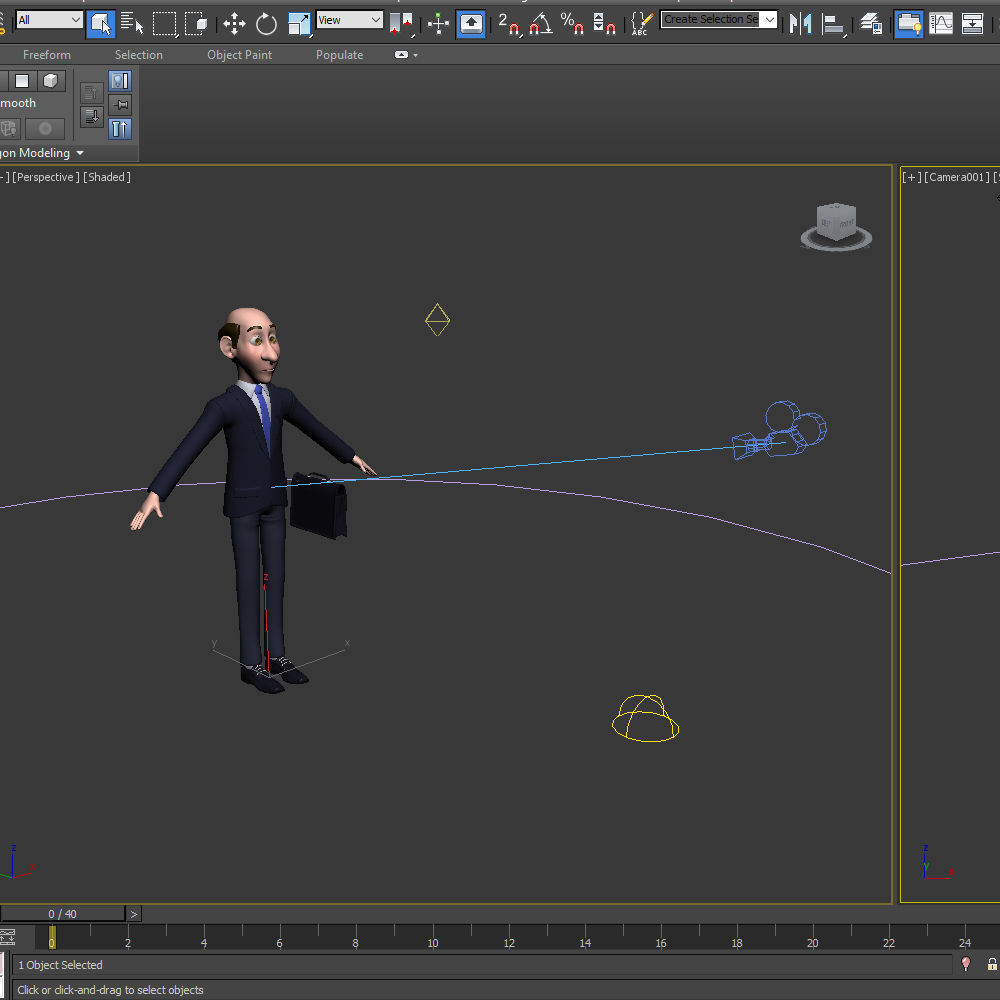 Business Man Cartoon 3D model_14