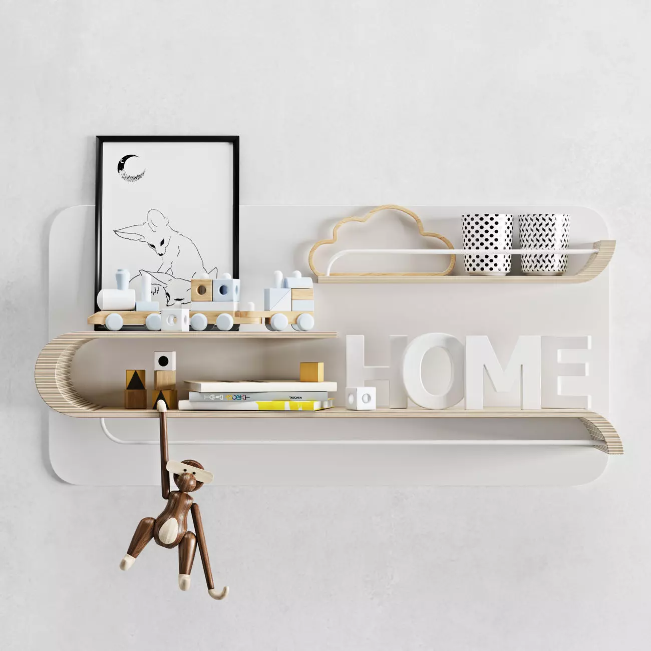 SHELF RAFA KIDS 3D model