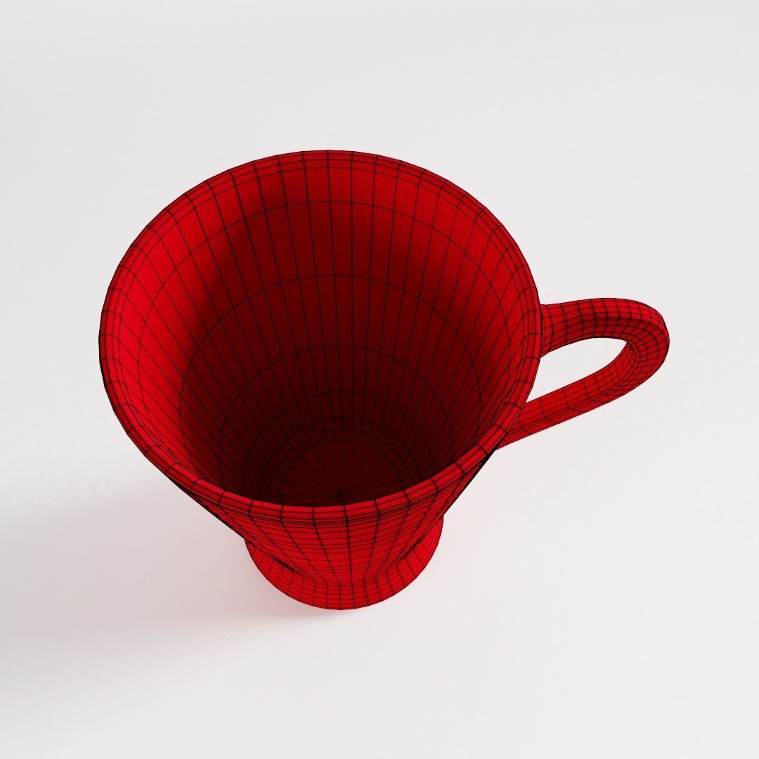 Polka Dot Latte Mug 3D model_3