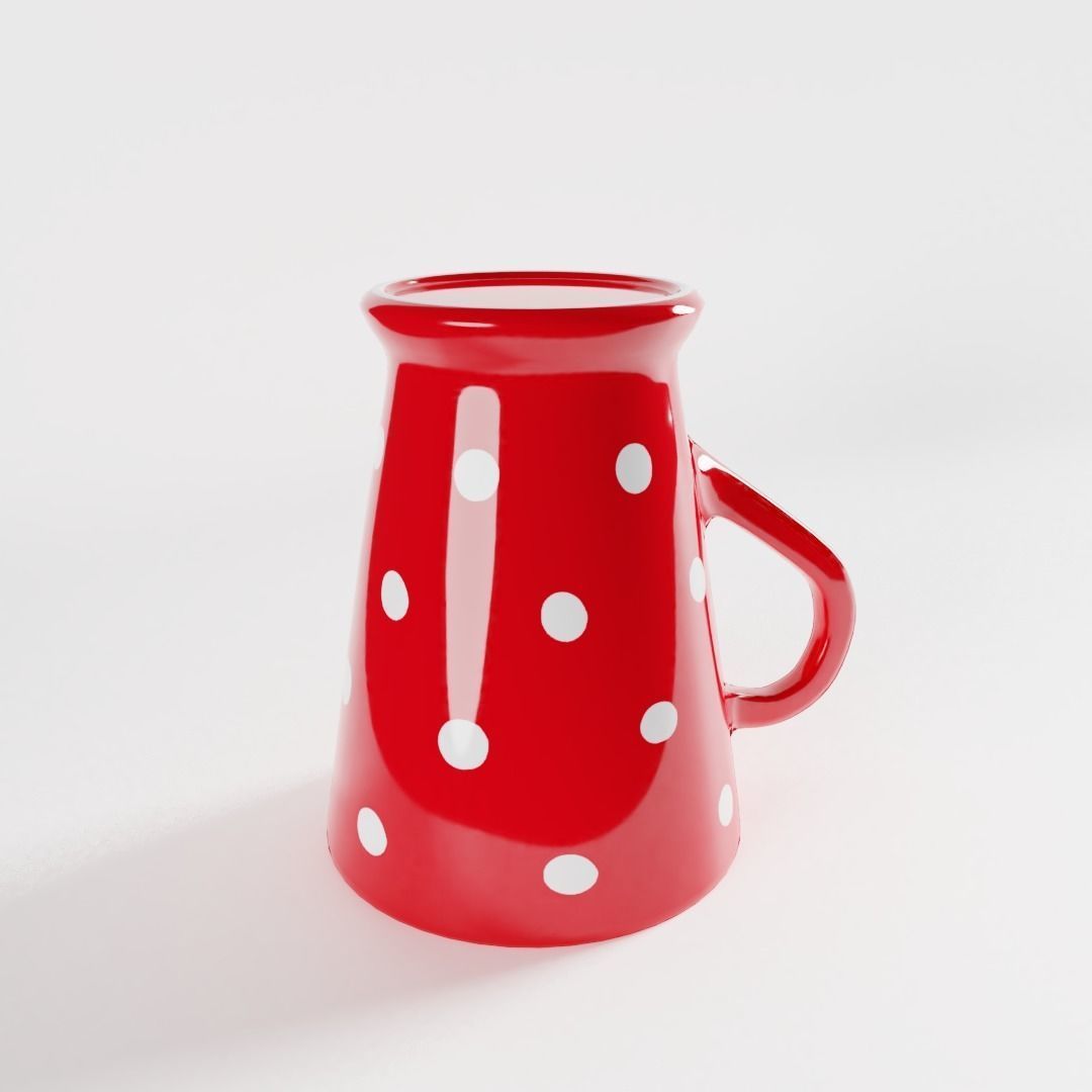 Polka Dot Latte Mug 3D model_1