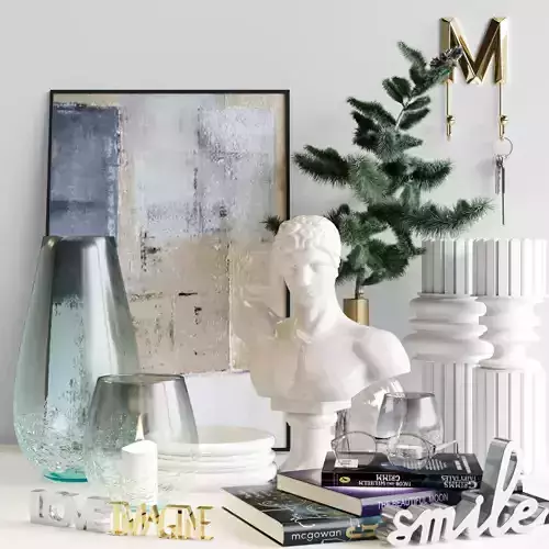 Set of decor for home or apartment