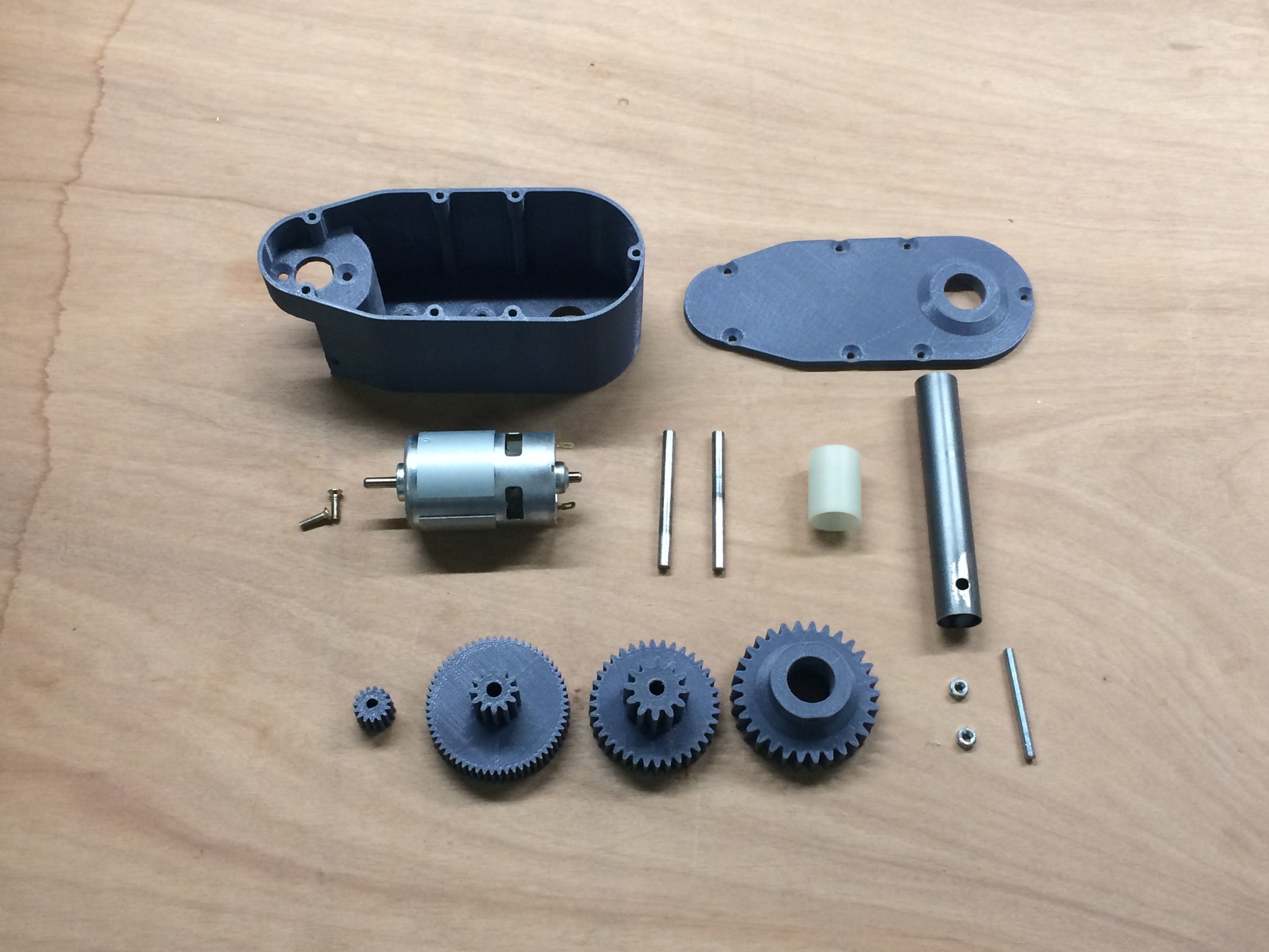 3D-printable High torque servo-gear reduction 3D print model_3