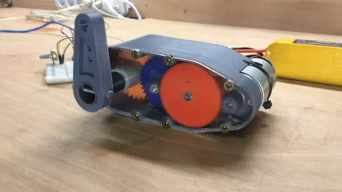 3D-printable High torque servo-gear reduction 3D print model_0