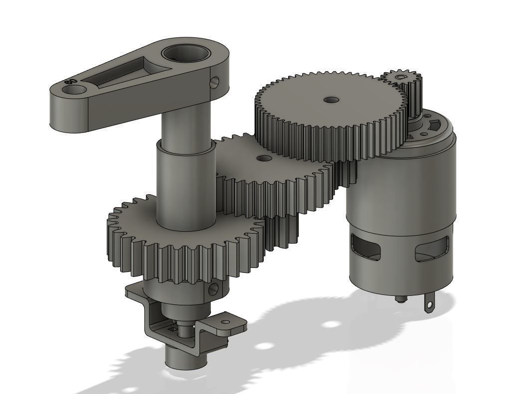 3D-printable High torque servo-gear reduction 3D print model_8