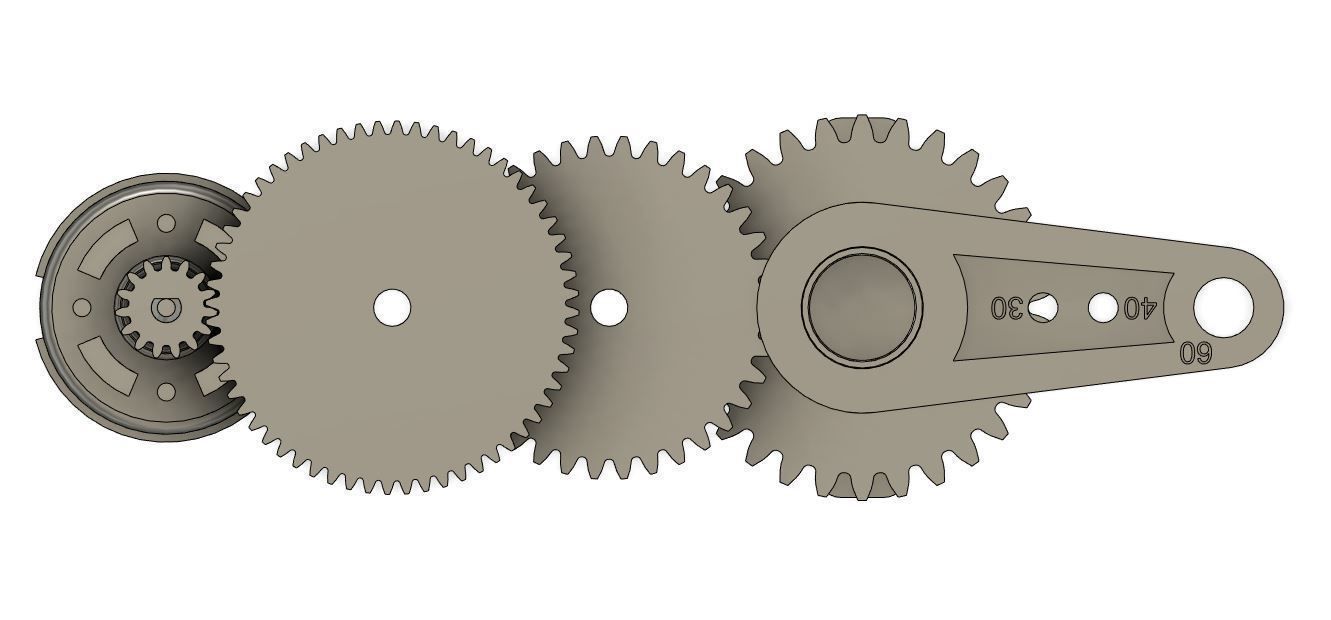 3D-printable High torque servo-gear reduction 3D print model_10