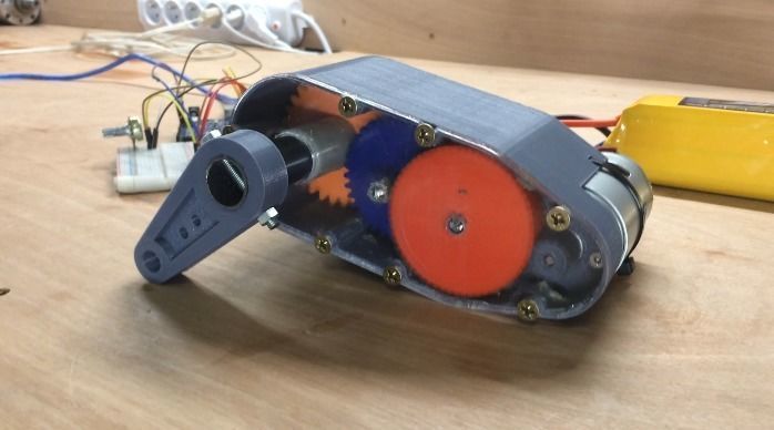3D-printable High torque servo-gear reduction 3D print model_6