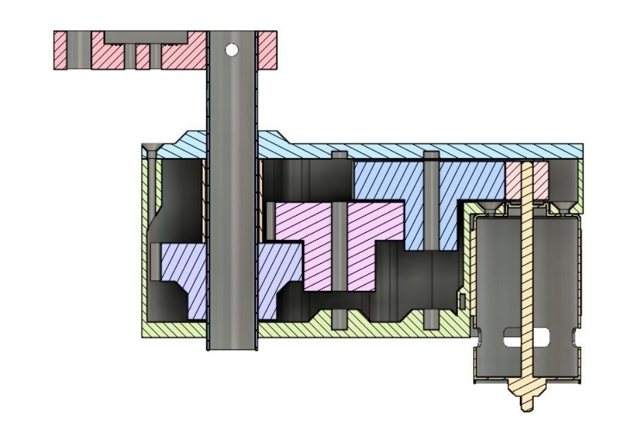 3D-printable High torque servo-gear reduction 3D print model_4