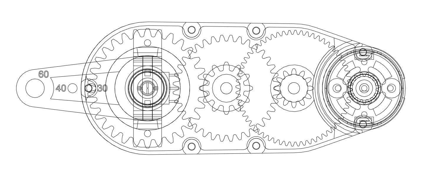 3D-printable High torque servo-gear reduction 3D print model_11