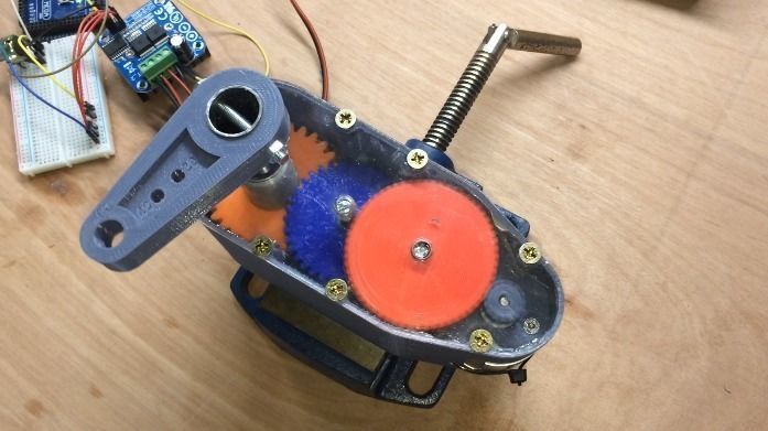 3D-printable High torque servo-gear reduction 3D print model_2