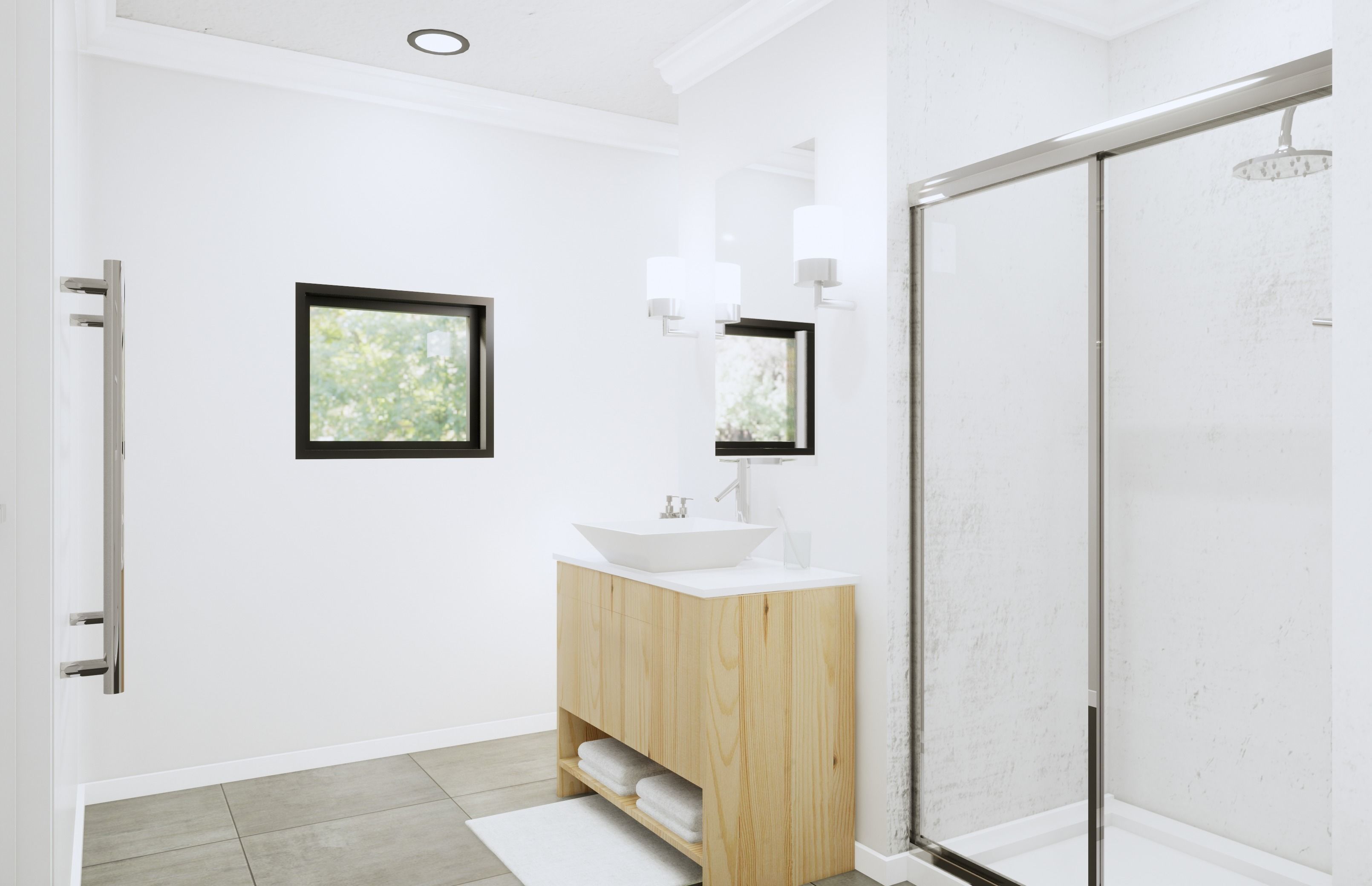 Bathroom Revit Model Scene  Low-poly 3D model_2