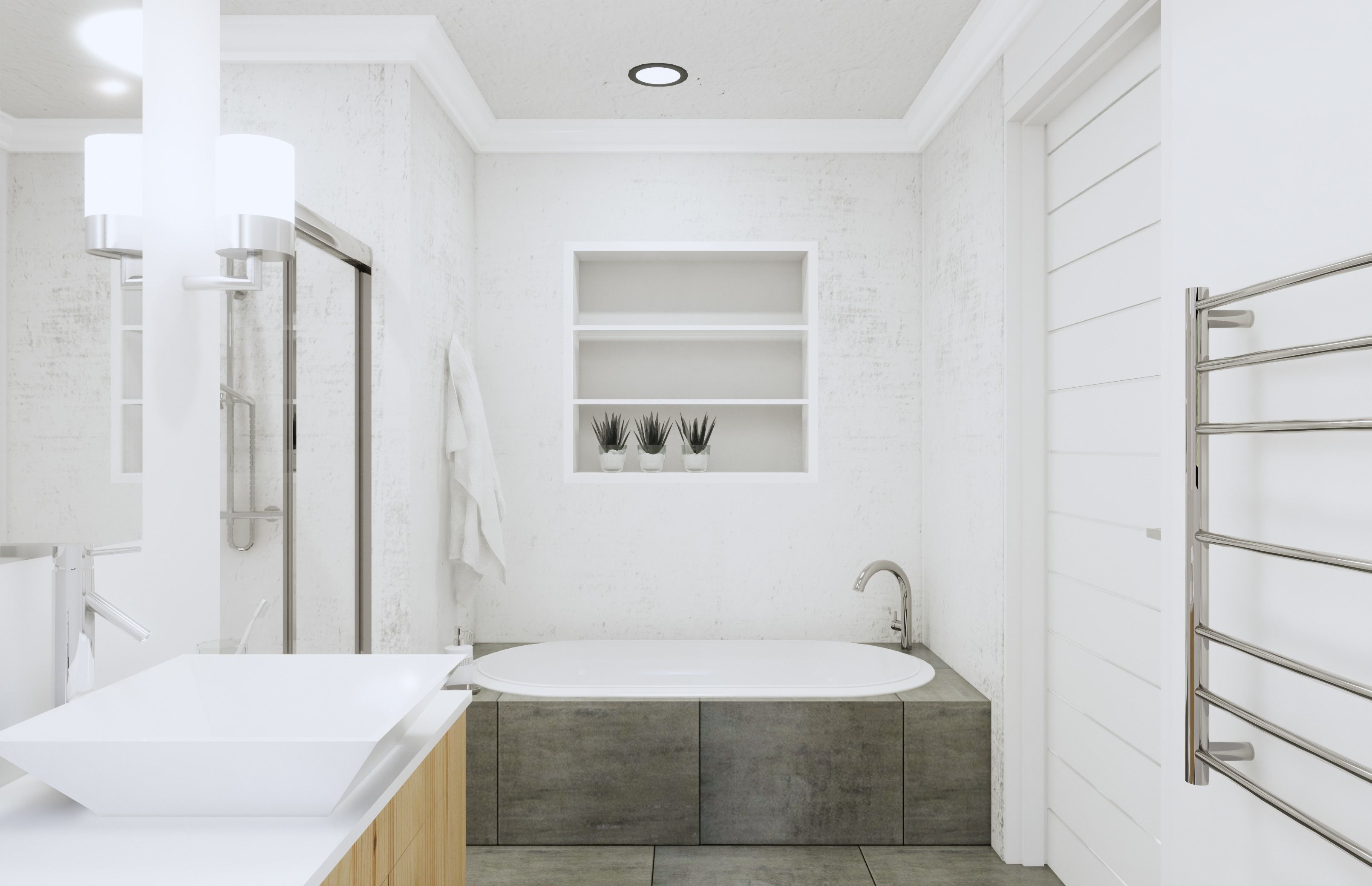 Bathroom Revit Model Scene  Low-poly 3D model_1