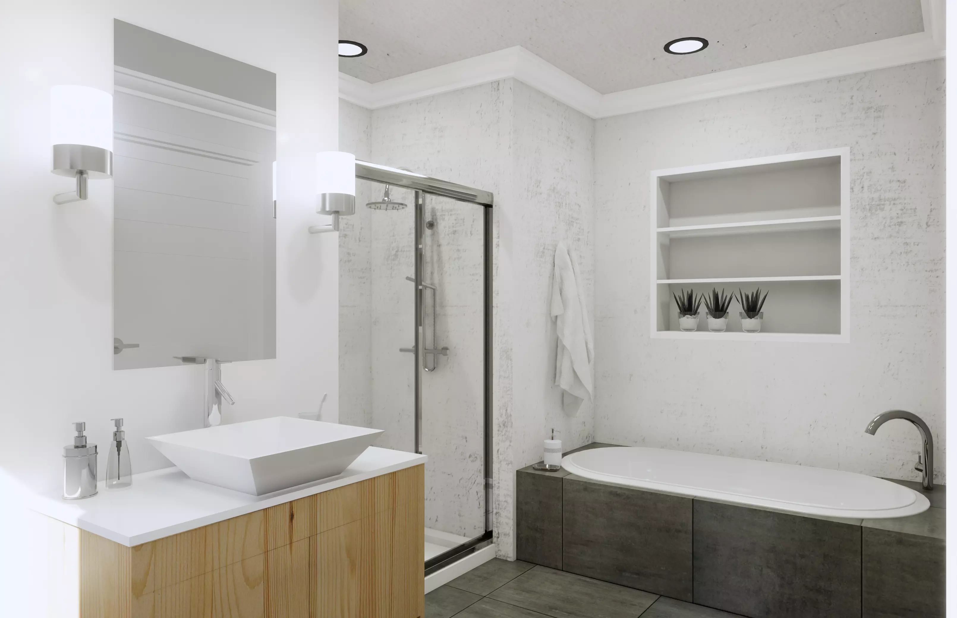 Bathroom Revit Model Scene  Low-poly 3D model_0