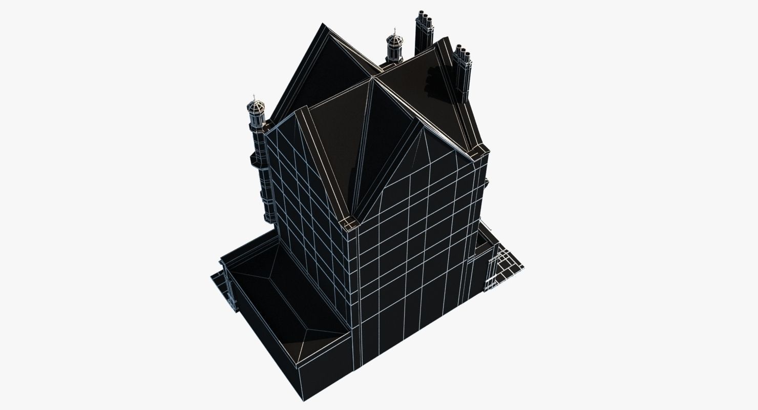 Historic London Corner Building 3D model_18