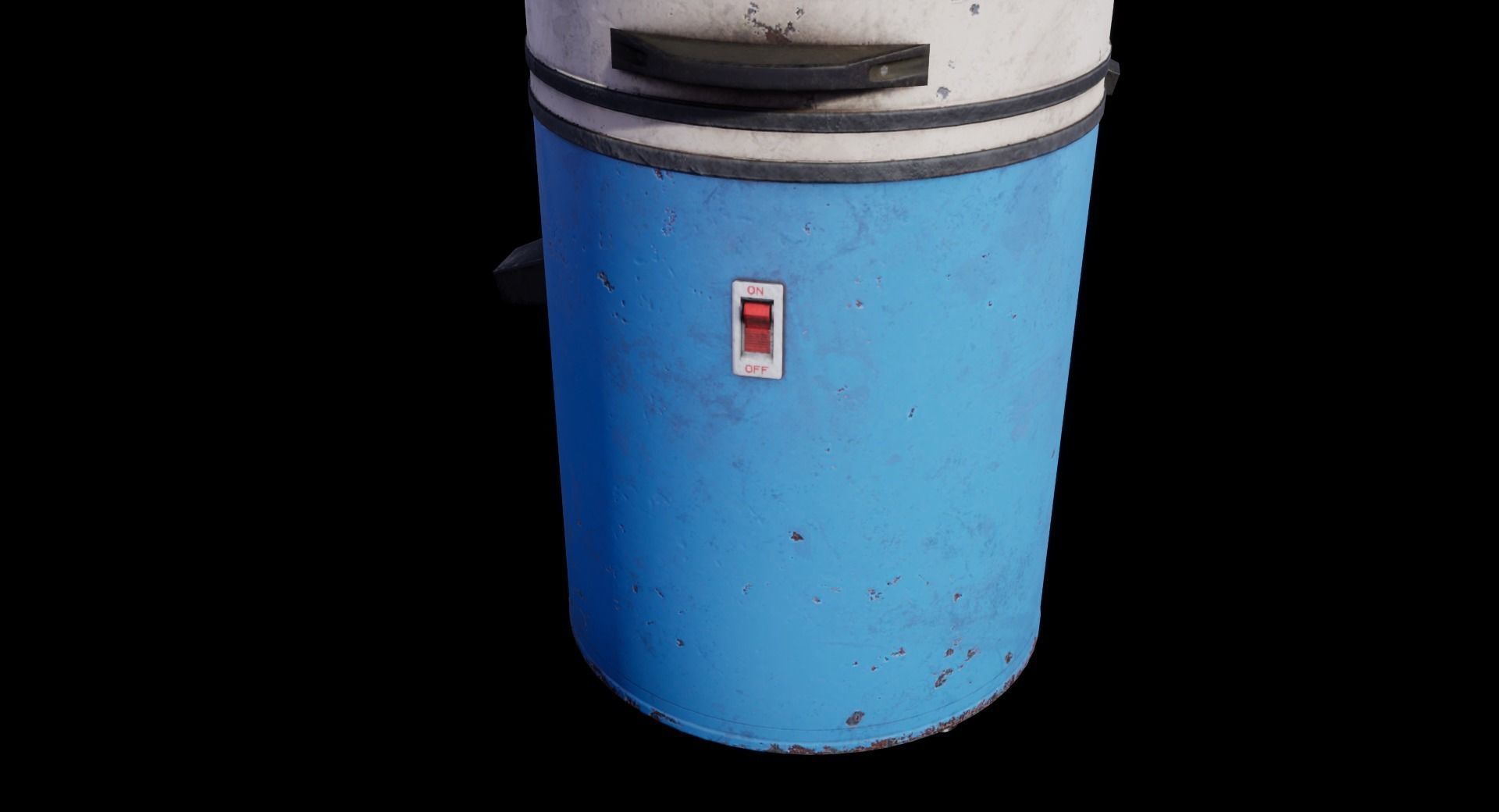 Old Soviet Washing Machine Low-poly 3D model_16