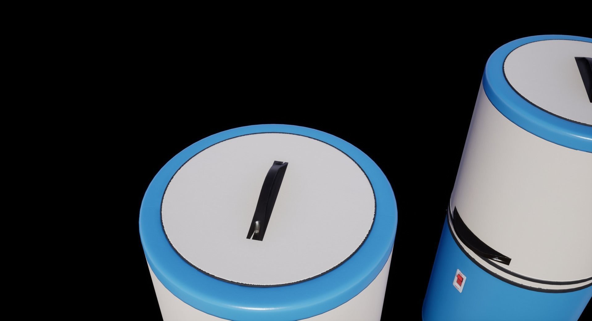 Old Soviet Washing Machine Low-poly 3D model_20