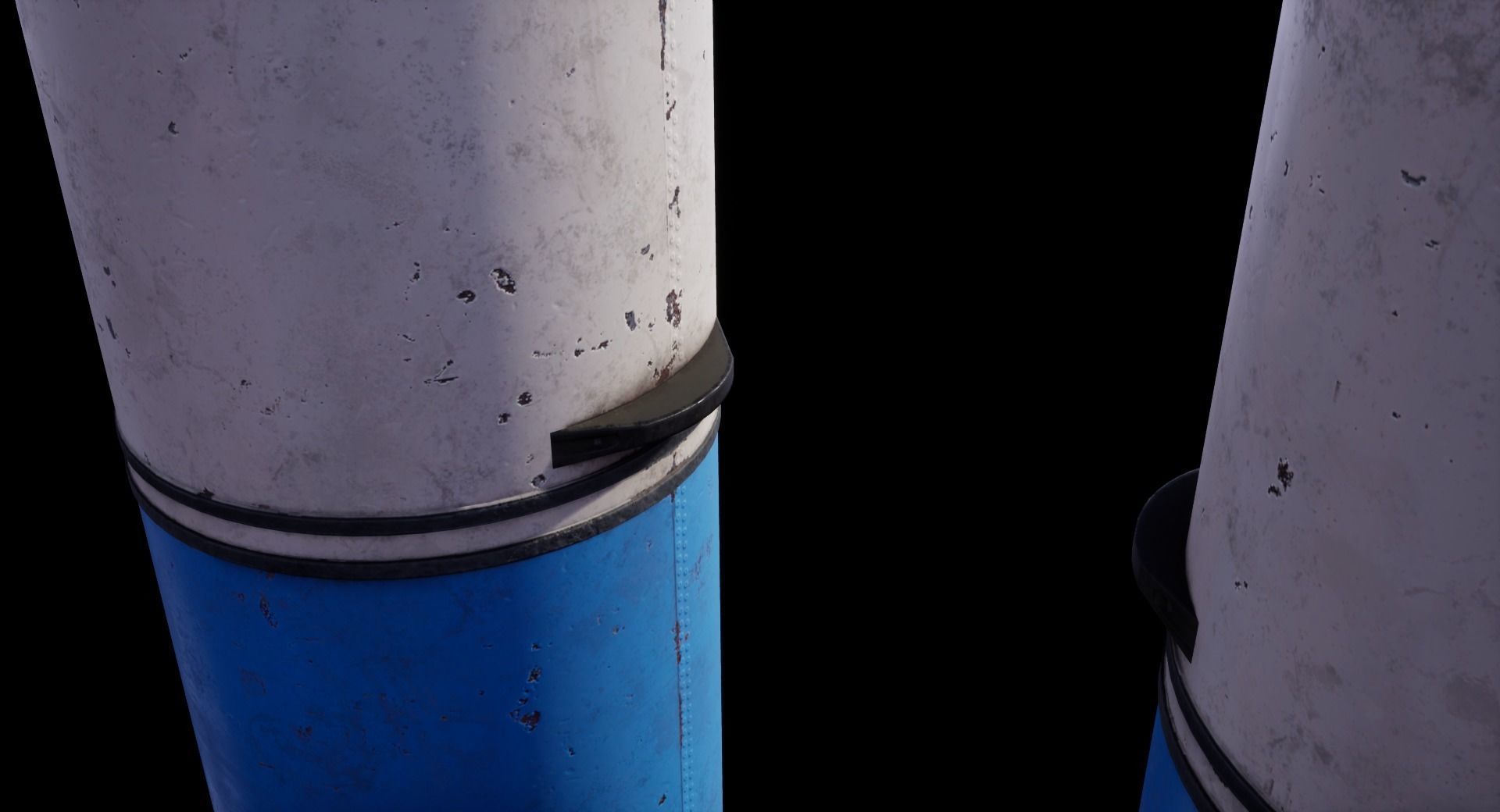 Old Soviet Washing Machine Low-poly 3D model_15