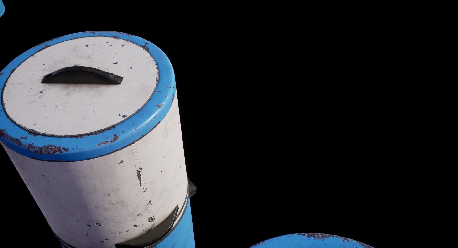 Old Soviet Washing Machine Low-poly 3D model_14