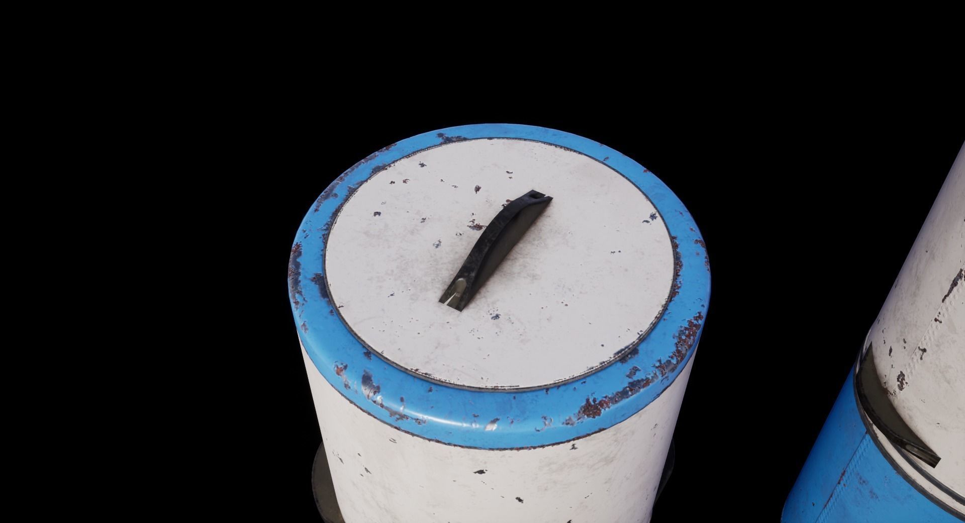 Old Soviet Washing Machine Low-poly 3D model_13