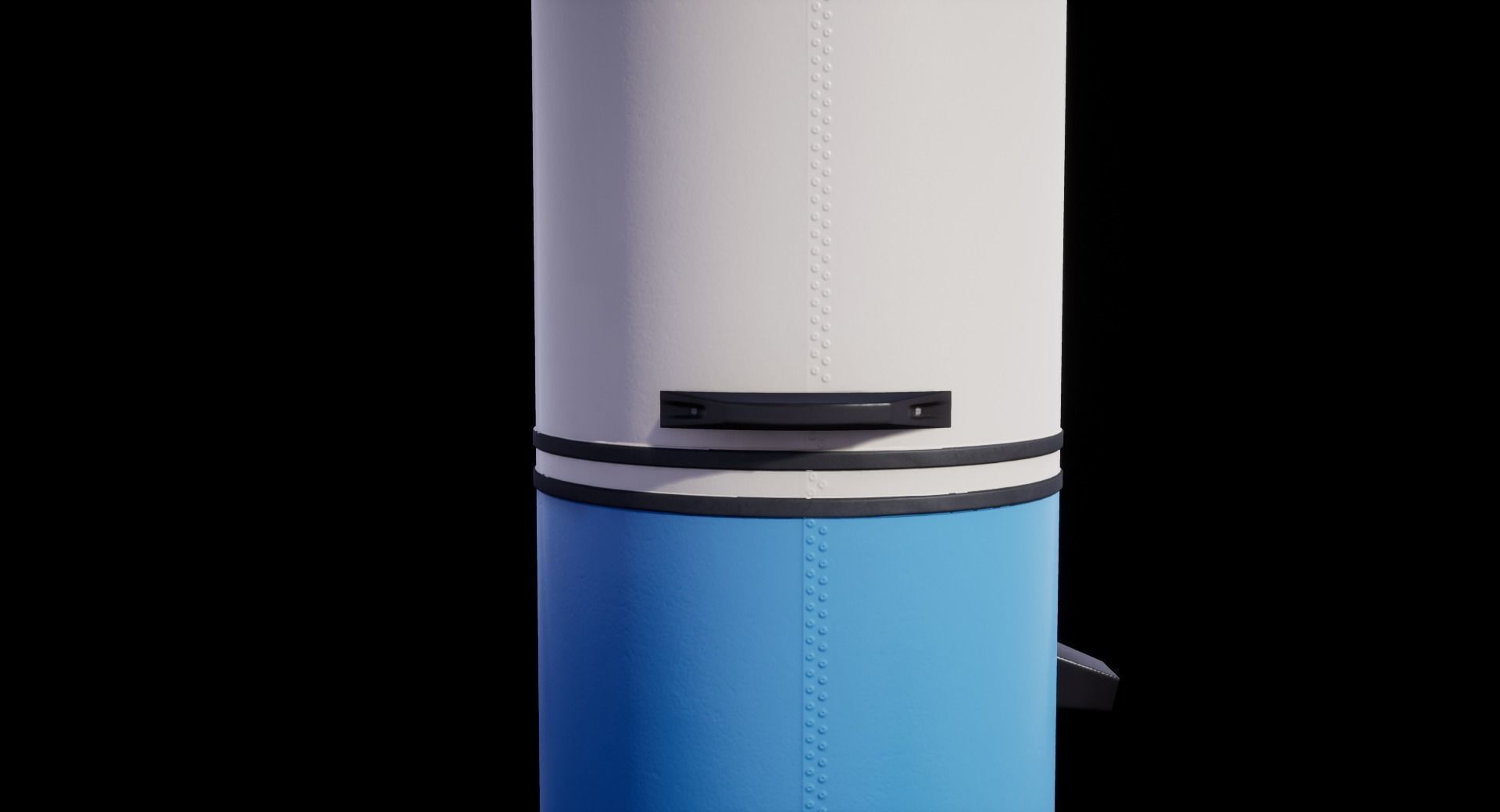 Old Soviet Washing Machine Low-poly 3D model_17