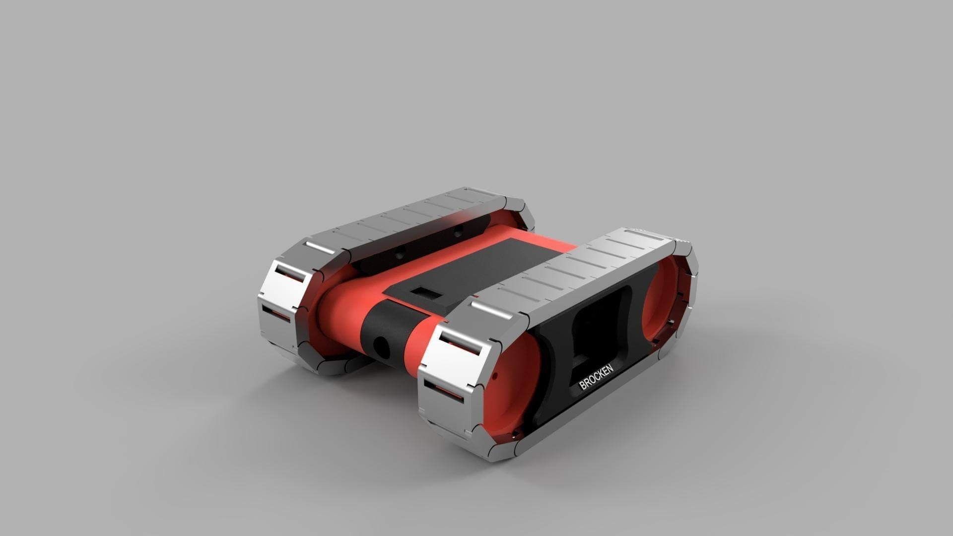 RC FPV tank rover 3D print model_12